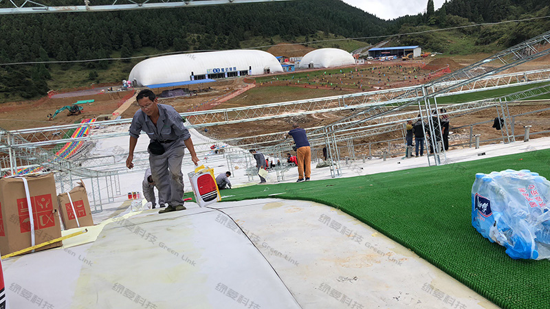 四川成都澜天湖旱雪场施工图三