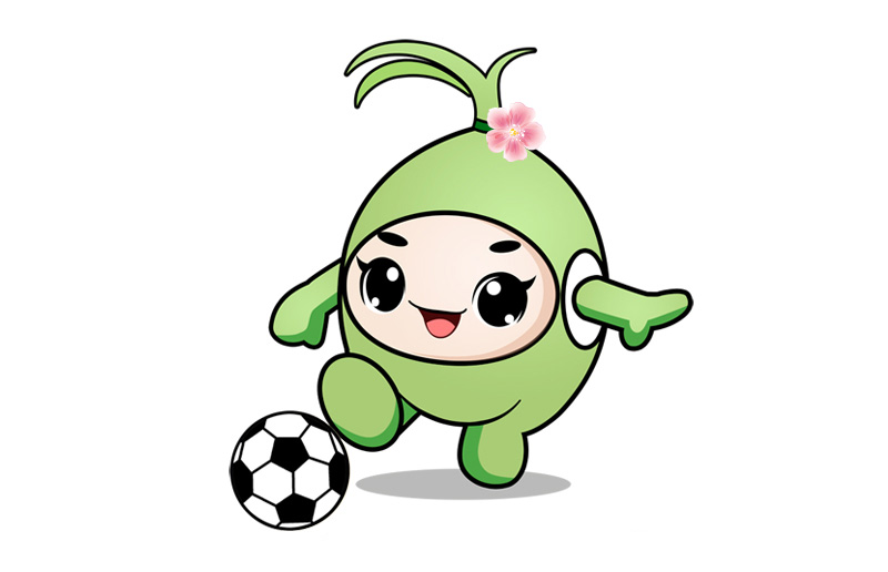 小菱吉祥物足球